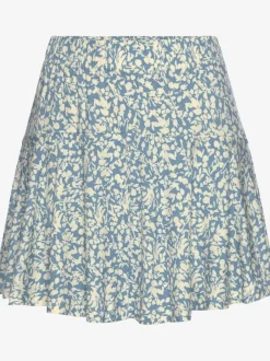 Jupe-culotte imprimée florale avec short intégré confortable