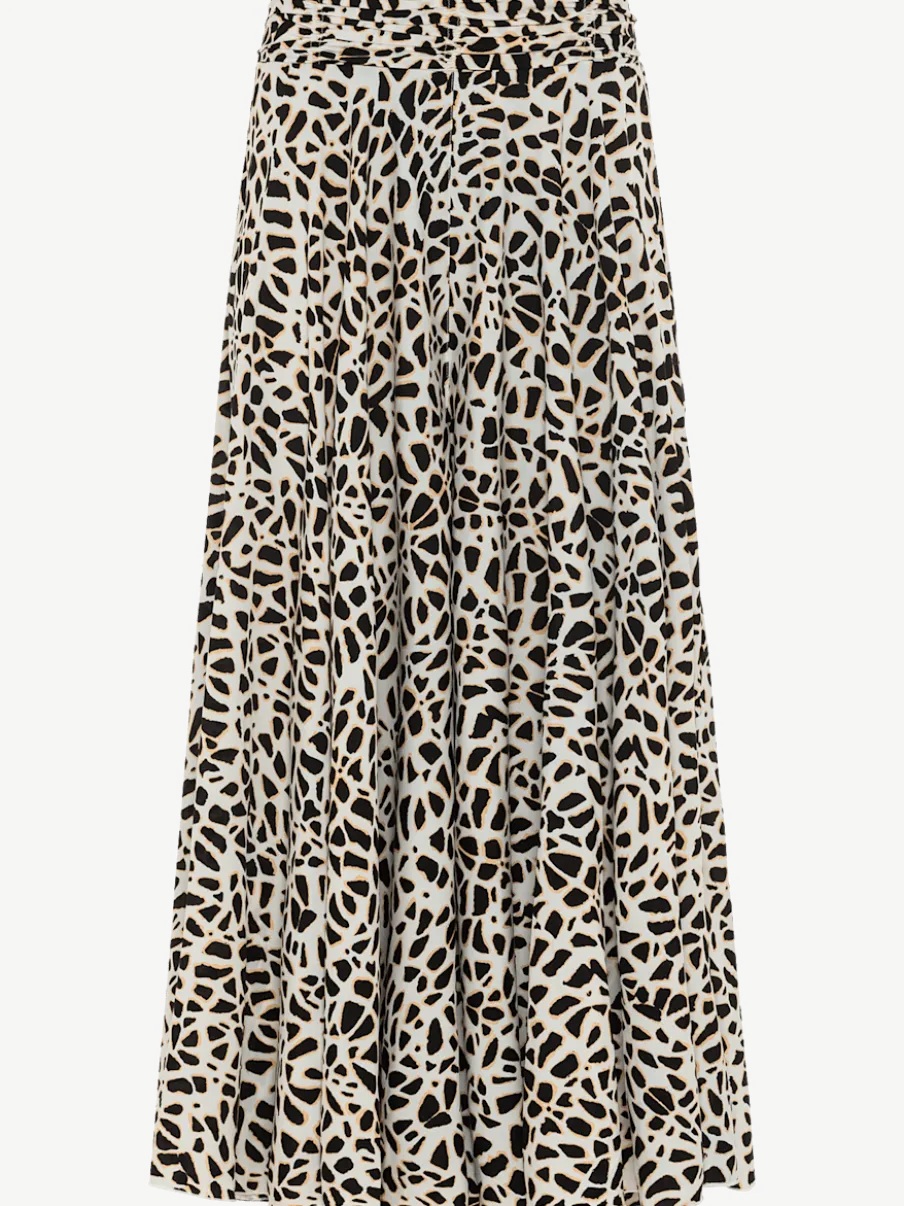 Jupe-culotte à jambes extra-larges avec imprimé fluide et style jupe