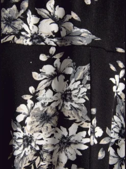 Jupe-culotte à motifs floraux avec ceinture élastique confortable