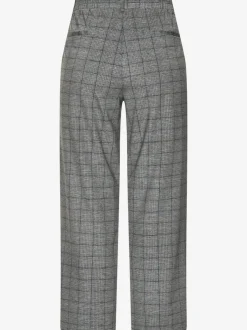 Jupe-culotte 7/8 taille haute à jambes droites et motifs graphiques