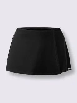 Jupe de plage avec short à effet portefeuille et finition soignée