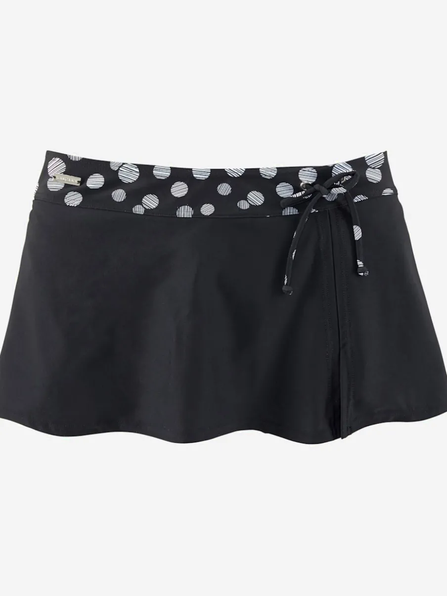 Jupe de plage à pois avec bas intégré pratique