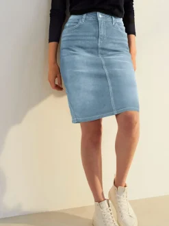 Jupe en jean avec poches et taille ajustée