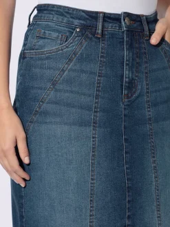 Jupe en jean délavé tendance