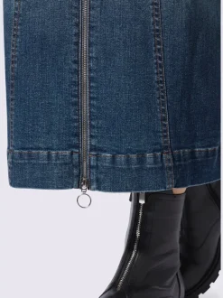 Jupe en jean délavé tendance