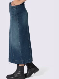 Jupe en jean délavé tendance