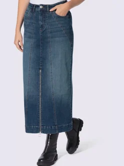 Jupe en jean délavé tendance