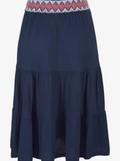Jupe en jersey avec volants et ceinture élastique