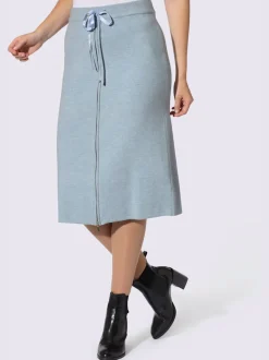 Jupe en tricot glissière sur la longueur