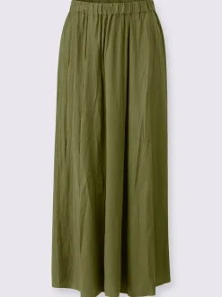 Jupe froissée en lyocell avec ceinture élastique confortable