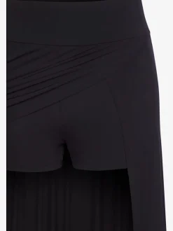 Jupe longue effet portefeuille avec short cycliste intégré