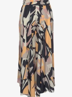 Jupes-culottes à jambes extra-larges avec imprimé fluide