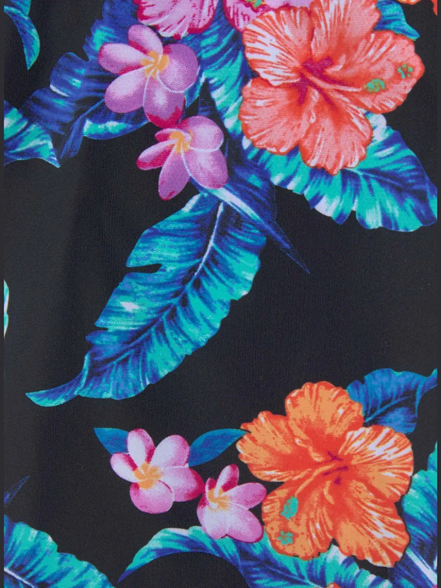 Jupe-short avec imprimé floral et matière extensible