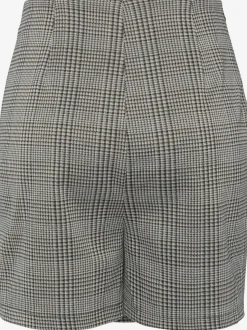 Jupe skort à carreaux avec boutons décoratifs sur le devant