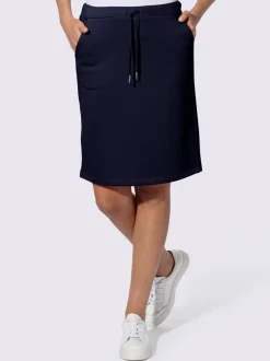 Jupe sweat avec ceinture élastique et poches pratiques