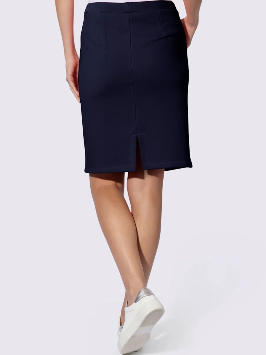 Jupe sweat avec ceinture élastique et poches pratiques