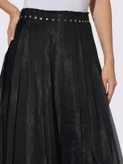 Jupe tissée rivets décoratifs