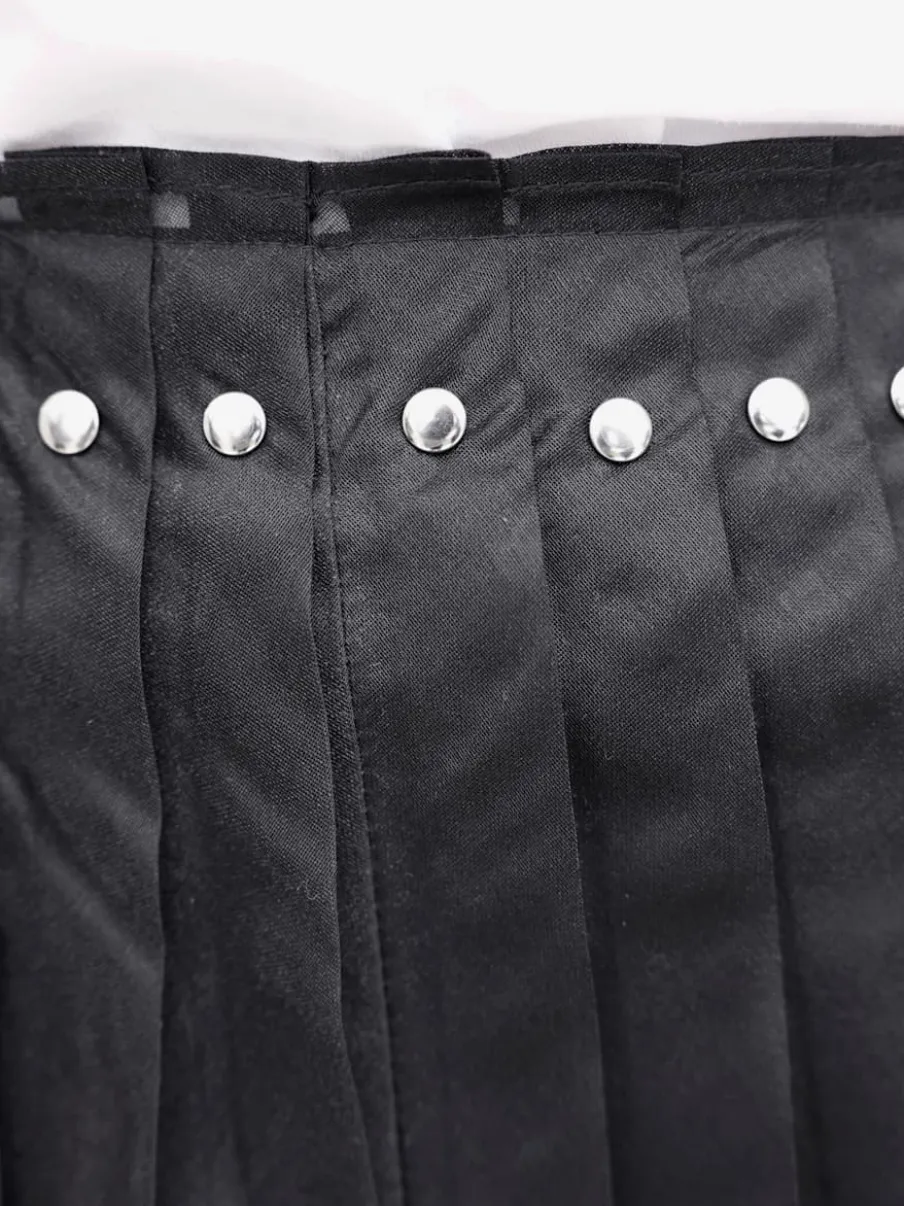 Jupe tissée rivets décoratifs