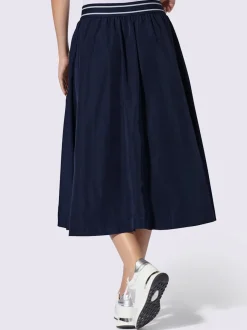 Jupe évasée avec ceinture élastique et poches pratiques