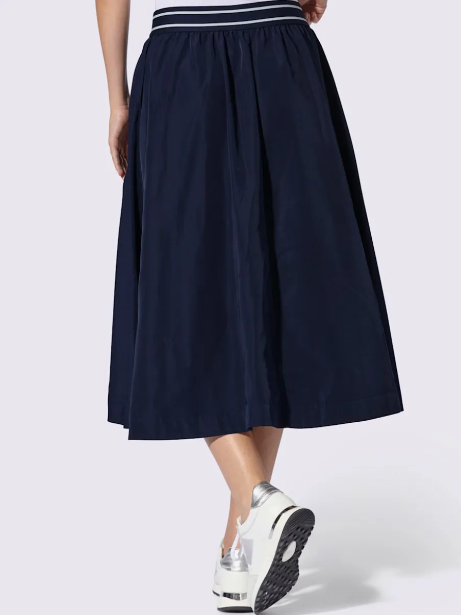 Jupe évasée avec ceinture élastique et poches pratiques