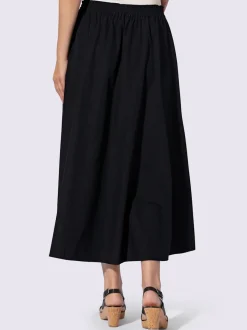 Jupe évasée avec ceinture élastique et poches cousues