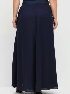 Jupe évasée ceinture gainante élastique