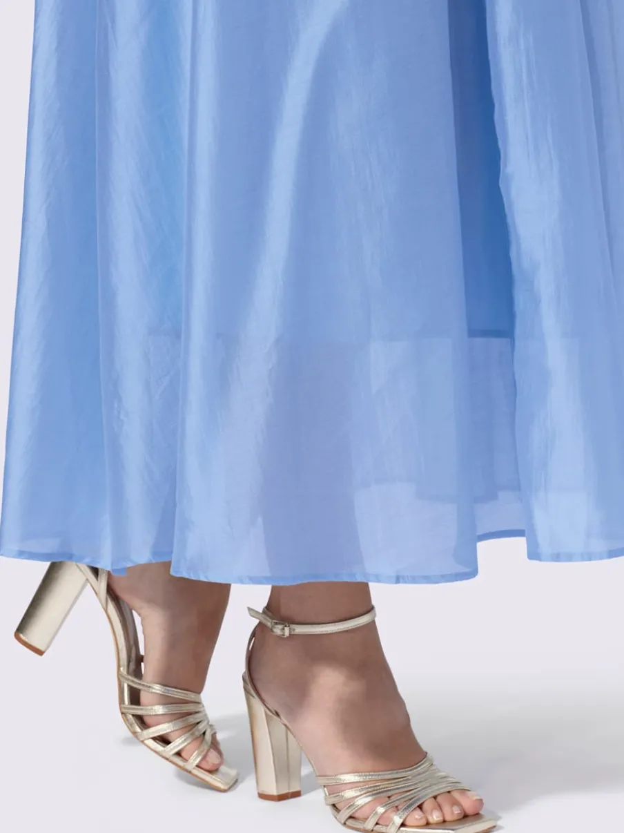 Jupe évasée légère avec ceinture élastique et poches