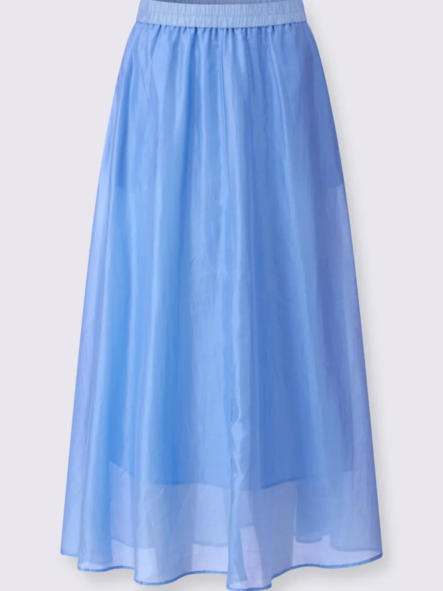 Jupe évasée légère avec ceinture élastique et poches