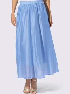 Jupe évasée légère avec ceinture élastique et poches