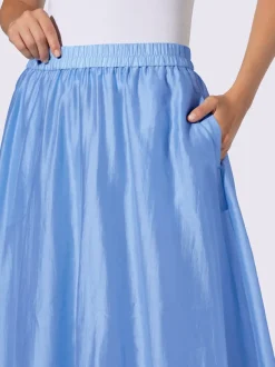 Jupe évasée légère avec ceinture élastique et poches