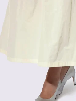 Jupe évasée reflets mats