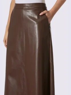 Jupe évasée synthétique joliment brillant