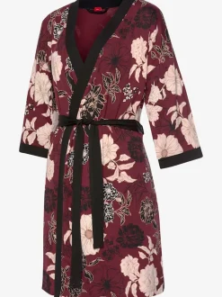 Kimono avec motif floral botanique