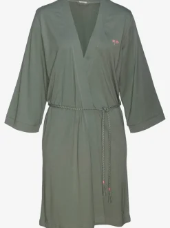 Kimono avec tresses comme ceinture à nouer