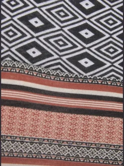Kimono court avec motif ethnique