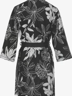 Kimono court à imprimé floral
