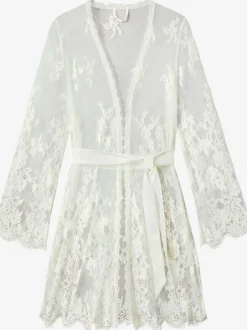 Kimono séduisant légèrement transparent