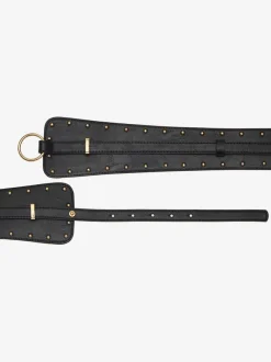 Large ceinture avec petits rivets au style tendance