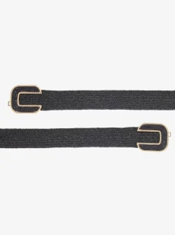 Large ceinture élastique avec boucle décorative