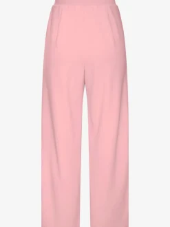 Large pantalon en tissu avec détail décoratif à la ceinture