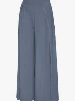 Large sarouel doux avec ceinture élastique fluide et chevauchants
