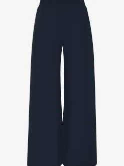 Large sarouel doux avec ceinture élastique fluide et chevauchants