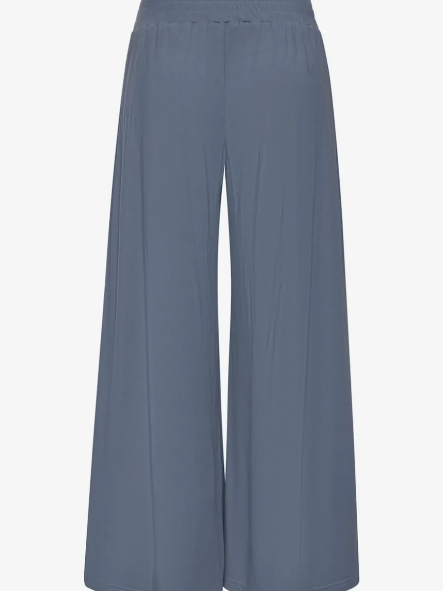 Large sarouel doux avec ceinture élastique fluide et chevauchants