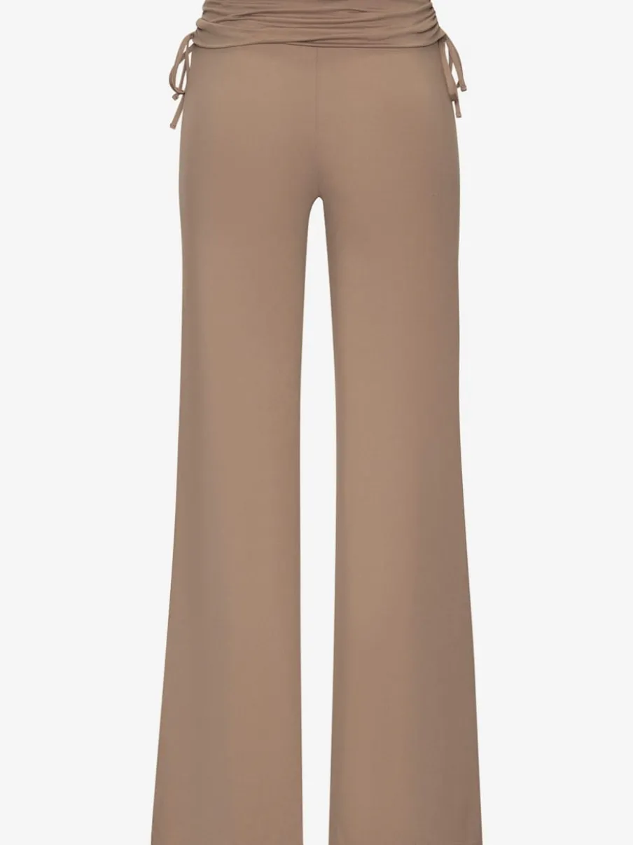 Legging avec jambes évasées doux et fluide à la taille