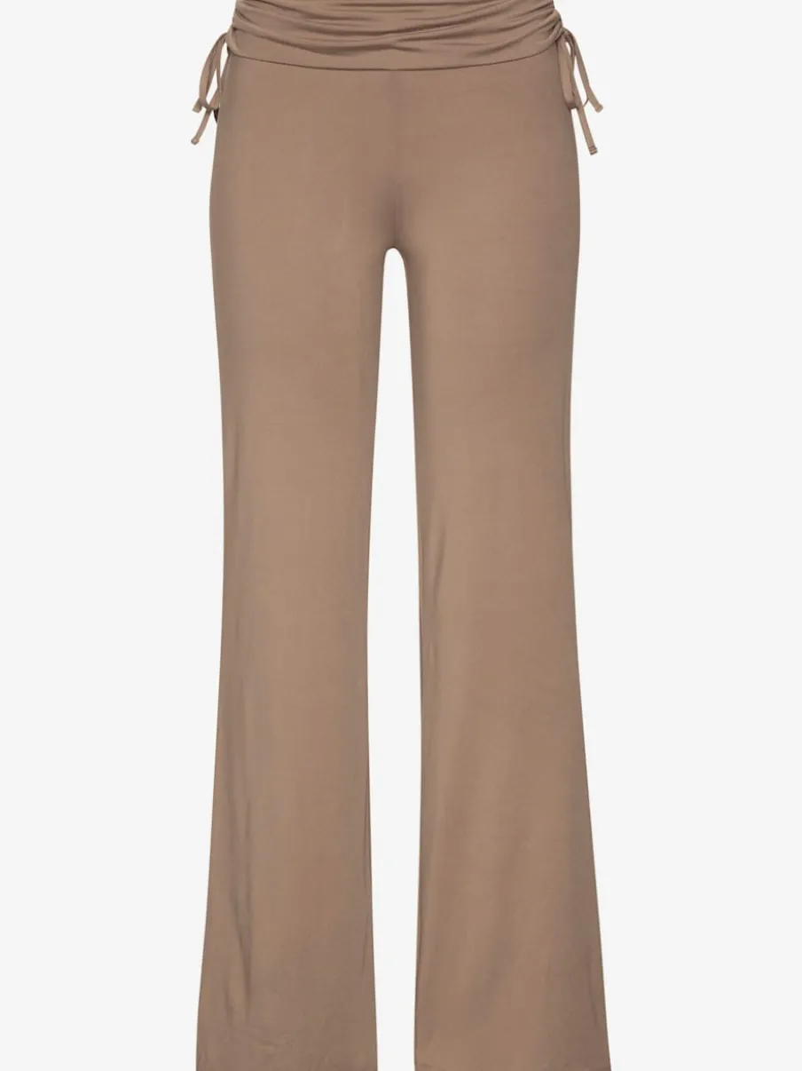 Legging avec jambes évasées doux et fluide à la taille