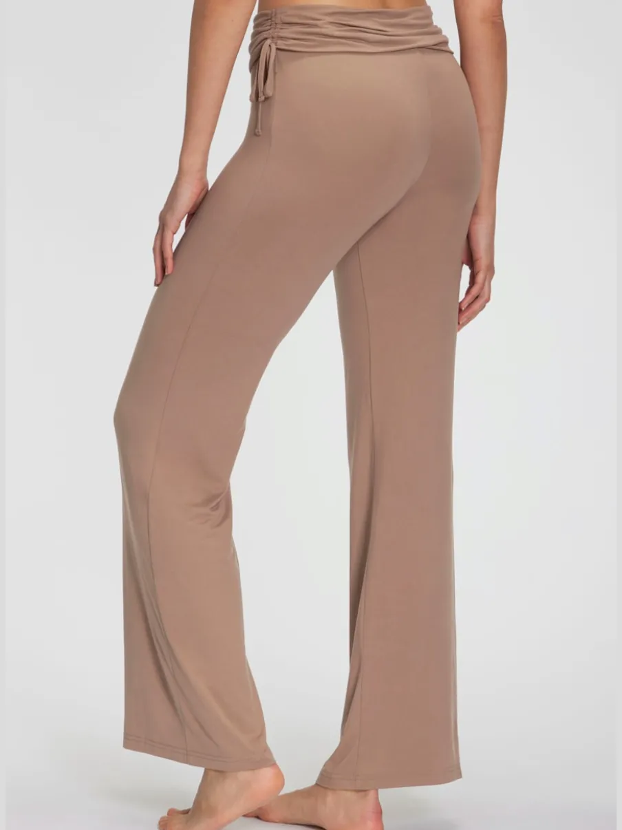 Legging avec jambes évasées doux et fluide à la taille