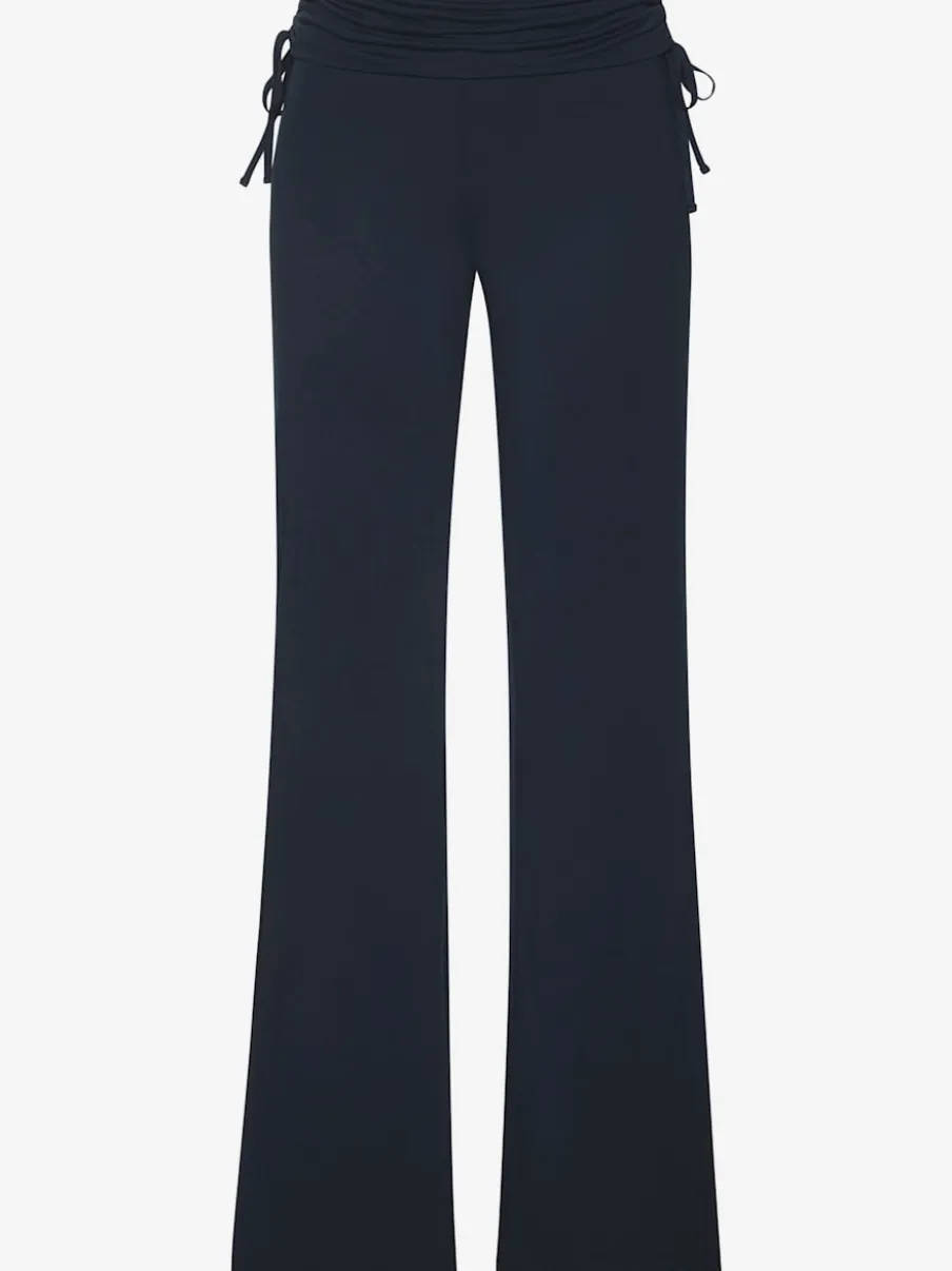 Legging avec jambes évasées doux et fluide à la taille