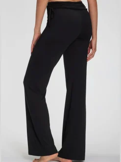 Legging avec jambes évasées doux et fluide à la taille