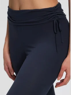 Legging avec jambes évasées et ceinture à revers