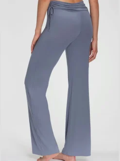 Legging avec jambes évasées et ceinture à revers